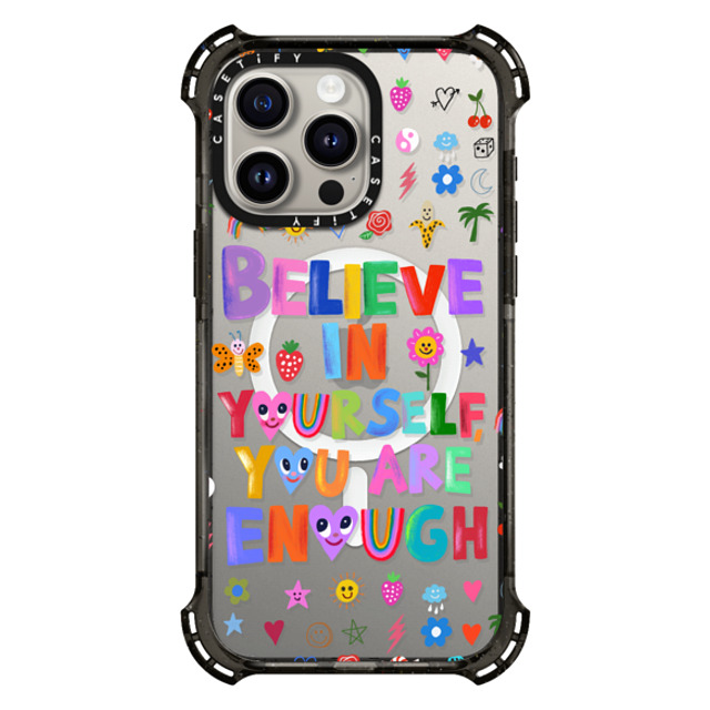 I Scream Colour x CASETiFY iPhone 15 Pro Max Case Cartoon,Quote Black バウンスケース BELIEVE IN YOURSELF Back to School I Scream Colour x CASETiFY iPhone 15 Pro Max Case Cartoon,Quote Black バウンスケース BELIEVE IN YOURSELF Back to School