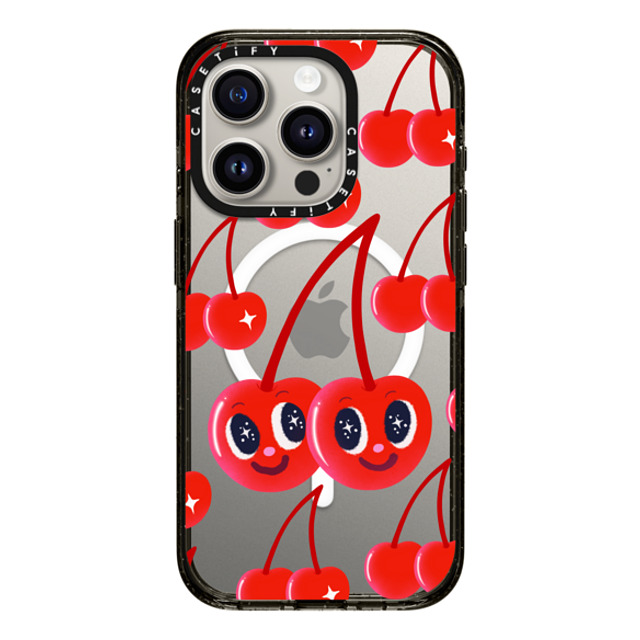 I Scream Colour x CASETiFY iPhone 15 Pro Case Cherry,Strawberry Black Impact Case MagSafe Compatible Cherry Love Back to School I Scream Colour x CASETiFY iPhone 15 Pro Case Cherry,Strawberry Black Impact Case MagSafe Compatible Cherry Love Back to School