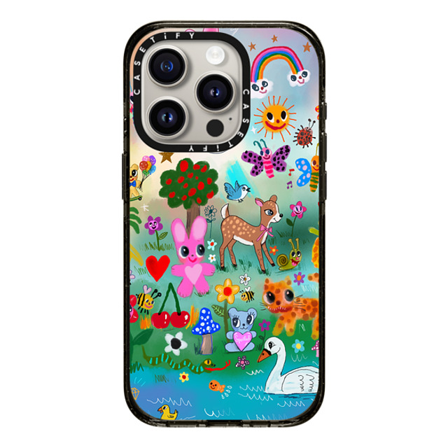 I Scream Colour x CASETiFY iPhone 15 Pro ケース ブラック インパクトケース POP FANTASY