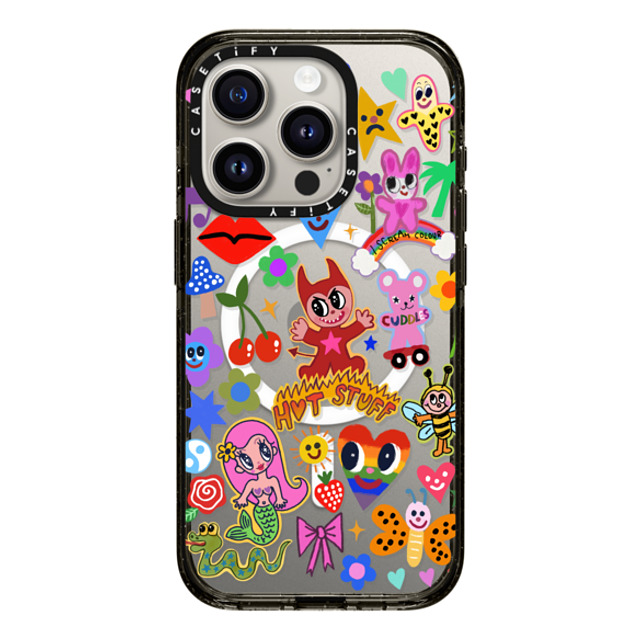 I Scream Colour x CASETiFY iPhone 15 Pro Case Cartoon,Quote ブラック インパクトケース MagSafe対応 HOT STUFF Mother's Day I Scream Colour x CASETiFY iPhone 15 Pro Case Cartoon,Quote ブラック インパクトケース MagSafe対応 HOT STUFF Mother's Day