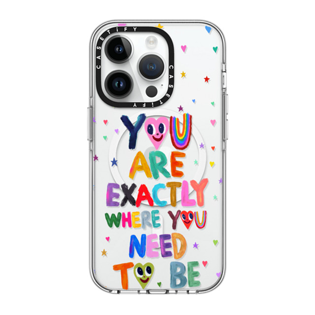 I Scream Colour x CASETiFY iPhone 14 Pro ケース クリア クリア ケース MagSafe対応 You are exactly where you need to be