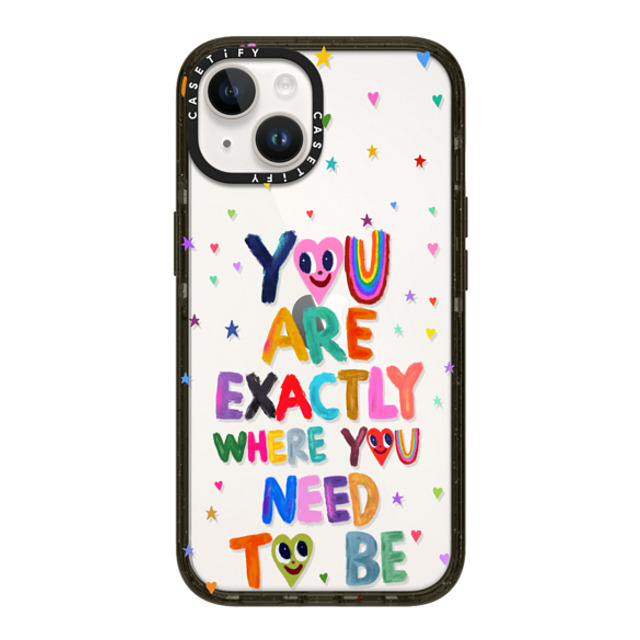 I Scream Colour x CASETiFY iPhone 14 ケース ブラック インパクトケース You are exactly where you need to be