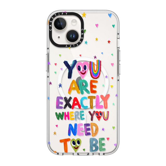 I Scream Colour x CASETiFY iPhone 14 ケース クリア クリア ケース MagSafe対応 You are exactly where you need to be