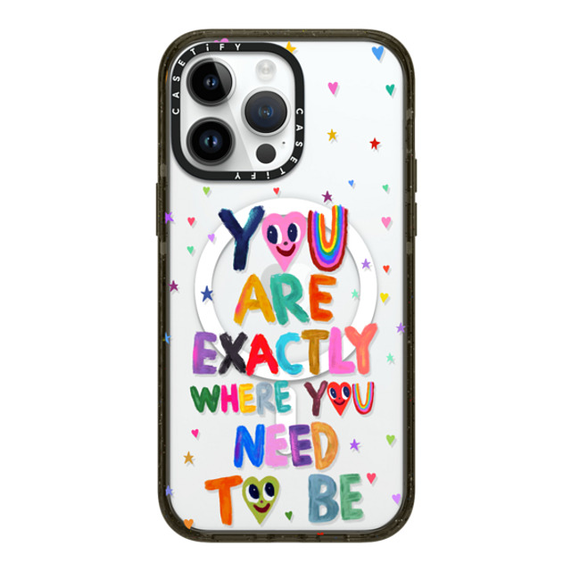 I Scream Colour x CASETiFY iPhone 14 Pro Max ケース ブラック インパクトケース MagSafe対応 You are exactly where you need to be