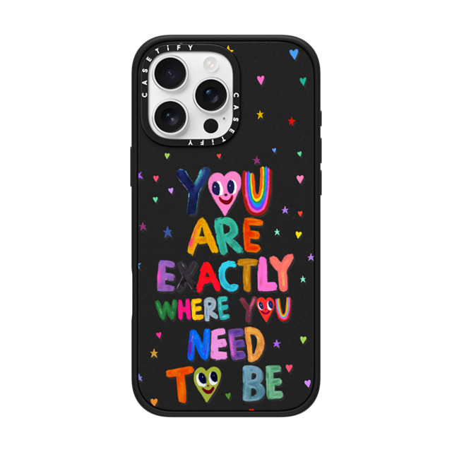 I Scream Colour x CASETiFY iPhone 16 Pro Max ケース マットブラック インパクトケース MagSafe対応 You are exactly where you need to be