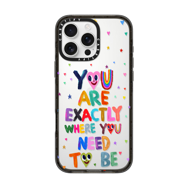 I Scream Colour x CASETiFY iPhone 16 Pro Max ケース ブラック インパクトケース You are exactly where you need to be