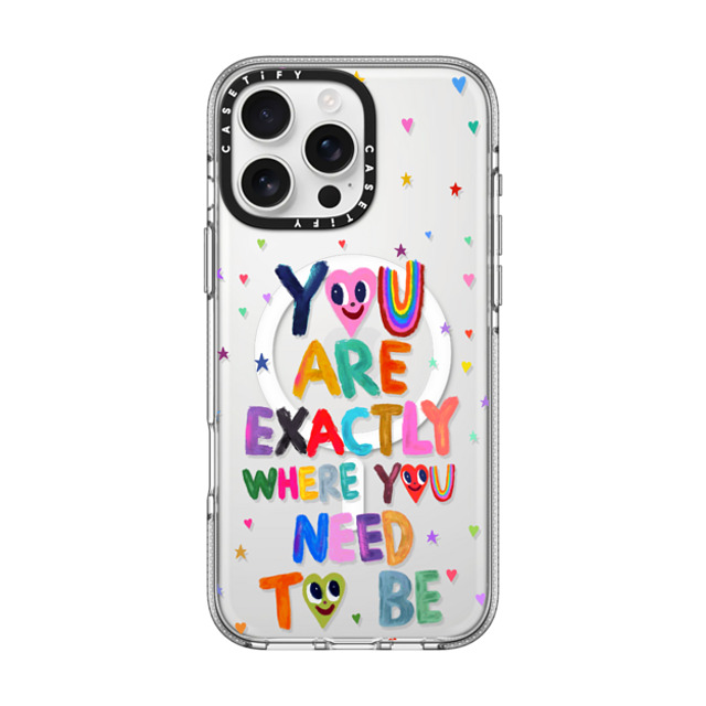 I Scream Colour x CASETiFY iPhone 16 Pro Max ケース クリア クリア ケース MagSafe対応 You are exactly where you need to be