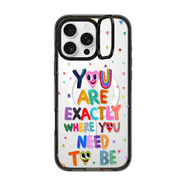 I Scream Colour x CASETiFY iPhone 16 Pro Max ケース ブラック インパクトリングスタンドケース MagSafe対応 You are exactly where you need to be