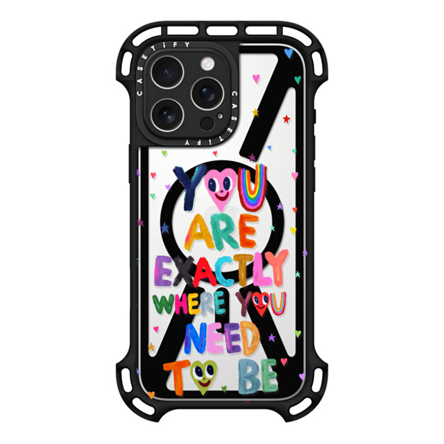 I Scream Colour x CASETiFY iPhone 16 Pro Max ケース ブラック ウルトラ バウンスケース MagSafe対応 You are exactly where you need to be