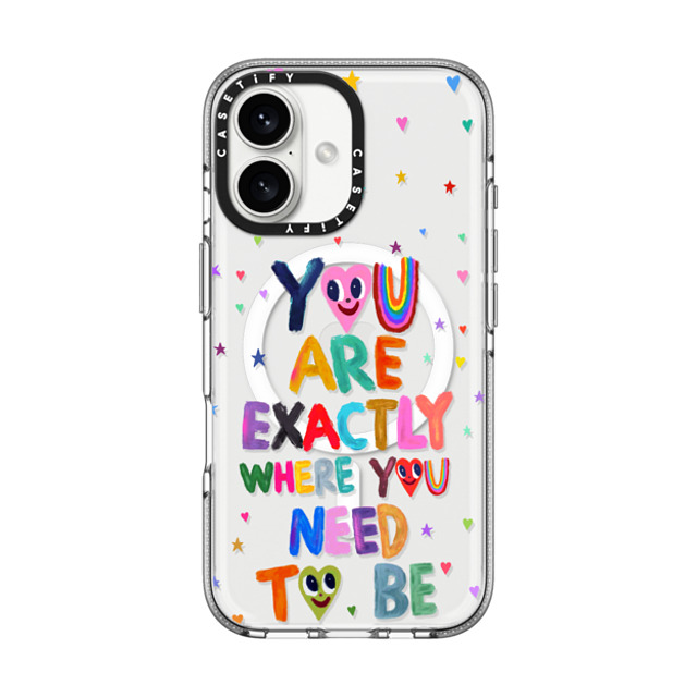 I Scream Colour x CASETiFY iPhone 16 ケース クリア クリア ケース MagSafe対応 You are exactly where you need to be