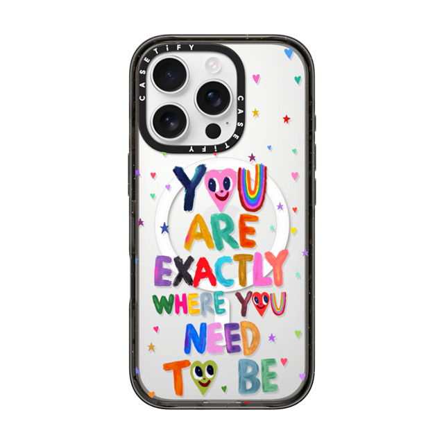 I Scream Colour x CASETiFY iPhone 16 Pro ケース ブラック インパクトケース MagSafe対応 You are exactly where you need to be