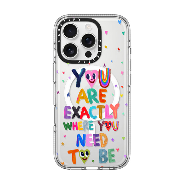 I Scream Colour x CASETiFY iPhone 16 Pro ケース クリア クリア ケース MagSafe対応 You are exactly where you need to be