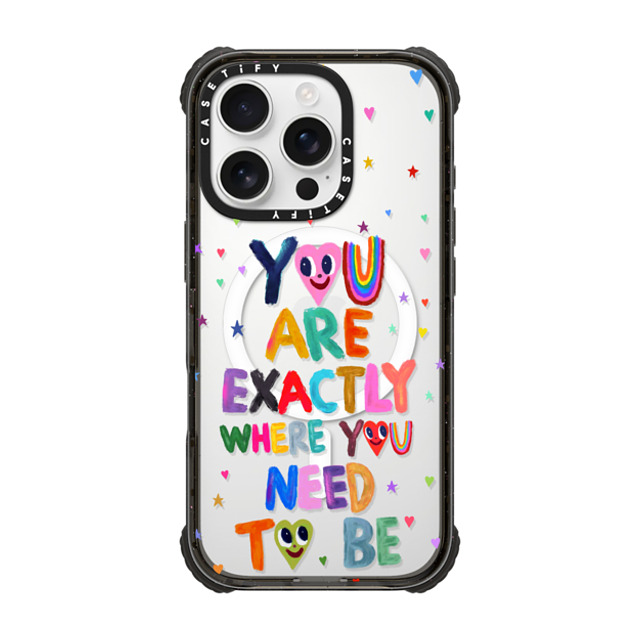 I Scream Colour x CASETiFY iPhone 16 Pro Case Black ウルトラ インパクトケース MagSafe 対応 You are exactly where you need to be I Scream Colour x CASETiFY iPhone 16 Pro Case Black ウルトラ インパクトケース MagSafe 対応 You are exactly where you need to be