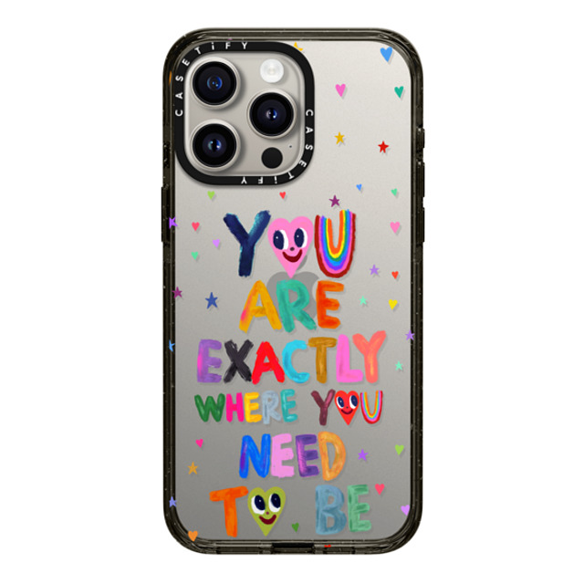 I Scream Colour x CASETiFY iPhone 15 Pro Max ケース ブラック インパクトケース You are exactly where you need to be