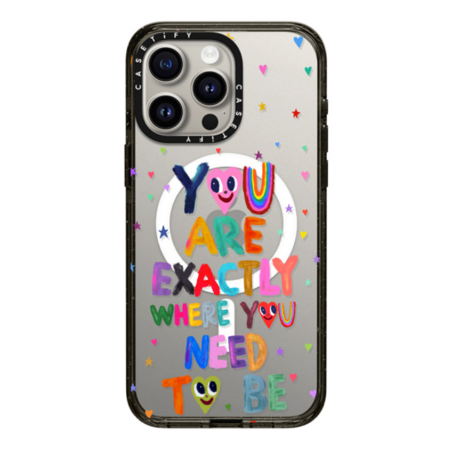 I Scream Colour x CASETiFY iPhone 15 Pro Max ケース ブラック インパクトケース MagSafe対応 You are exactly where you need to be