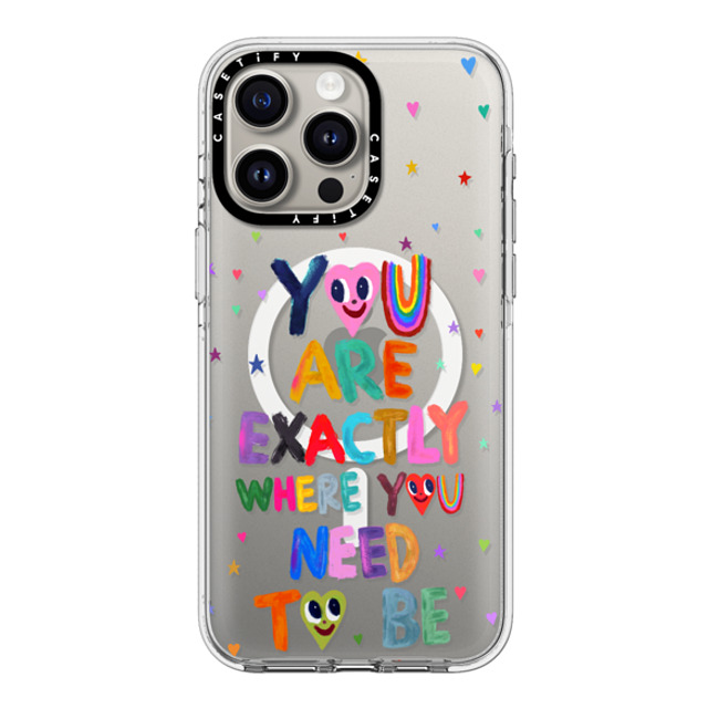 I Scream Colour x CASETiFY iPhone 15 Pro Max ケース クリア クリア ケース MagSafe対応 You are exactly where you need to be