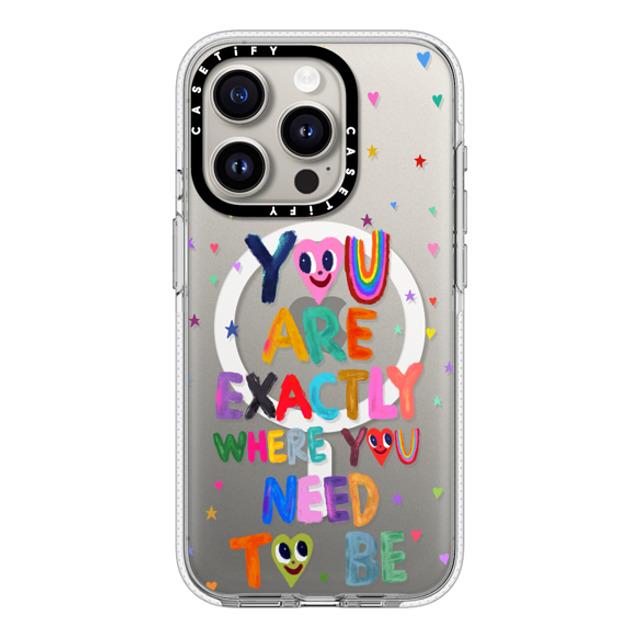 I Scream Colour x CASETiFY iPhone 15 Pro ケース クリア クリア ケース MagSafe対応 You are exactly where you need to be