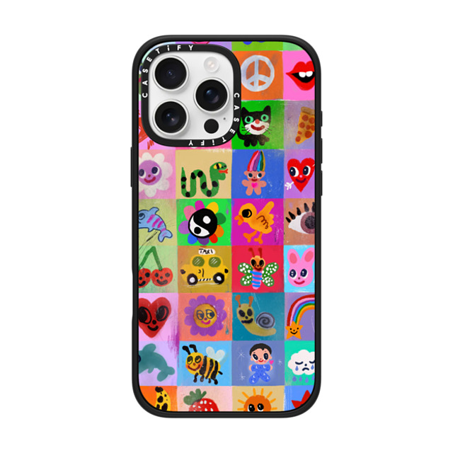 I Scream Colour x CASETiFY iPhone 16 Pro Max Case Sticker,Cat Matte Black Impact Case MagSafe Compatible Pop Back to School I Scream Colour x CASETiFY iPhone 16 Pro Max Case Sticker,Cat Matte Black Impact Case MagSafe Compatible Pop Back to School