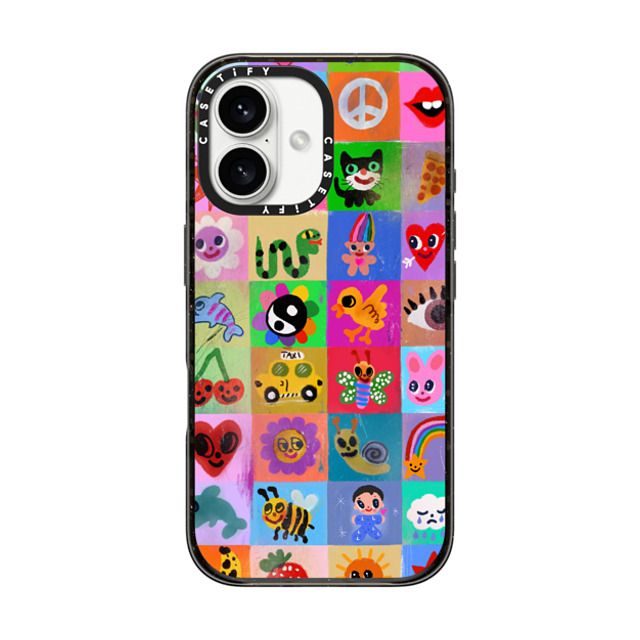 I Scream Colour x CASETiFY iPhone 16 Case Sticker,Cat Black Impact Case Pop Back to School I Scream Colour x CASETiFY iPhone 16 Case Sticker,Cat Black Impact Case Pop Back to School