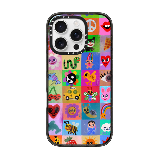I Scream Colour x CASETiFY iPhone 16 Pro Case Sticker,Cat Black Impact Case MagSafe Compatible Pop Back to School I Scream Colour x CASETiFY iPhone 16 Pro Case Sticker,Cat Black Impact Case MagSafe Compatible Pop Back to School