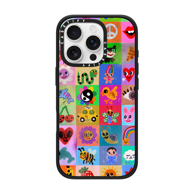 I Scream Colour x CASETiFY iPhone 16 Pro Case Sticker,Cat Matte Black Impact Case MagSafe Compatible Pop Back to School I Scream Colour x CASETiFY iPhone 16 Pro Case Sticker,Cat Matte Black Impact Case MagSafe Compatible Pop Back to School