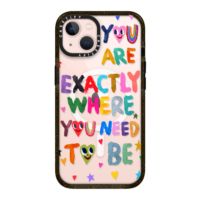 I Scream Colour x CASETiFY iPhone 13 ケース ブラック インパクトケース MagSafe対応 You are exactly where you need to be