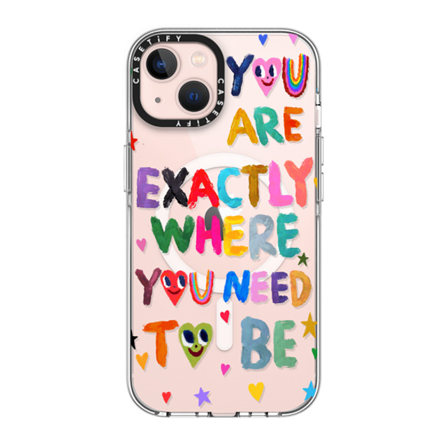 I Scream Colour x CASETiFY iPhone 13 ケース クリア クリア ケース MagSafe対応 You are exactly where you need to be