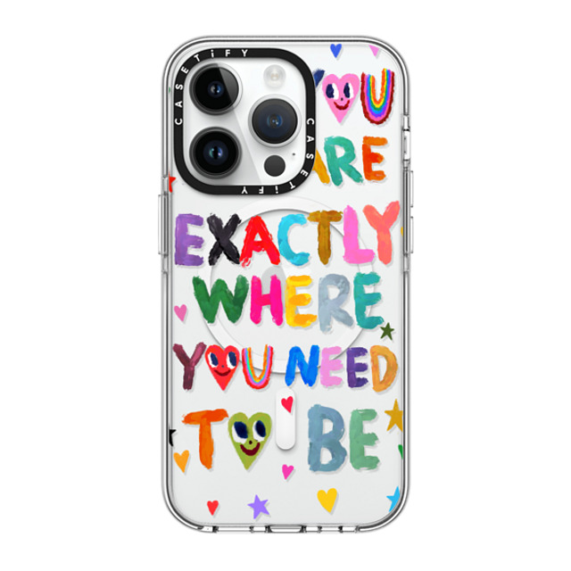 I Scream Colour x CASETiFY iPhone 14 Pro ケース クリア クリア ケース MagSafe対応 You are exactly where you need to be