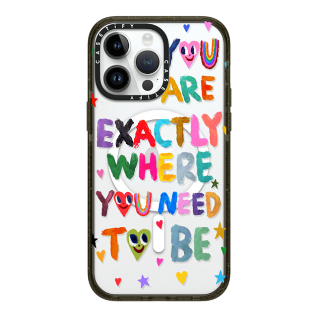 I Scream Colour x CASETiFY iPhone 14 Pro Max ケース ブラック インパクトケース MagSafe対応 You are exactly where you need to be