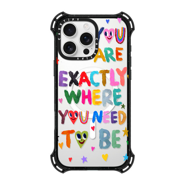 I Scream Colour x CASETiFY iPhone 16 Pro Max ケース ブラック バウンスケース You are exactly where you need to be