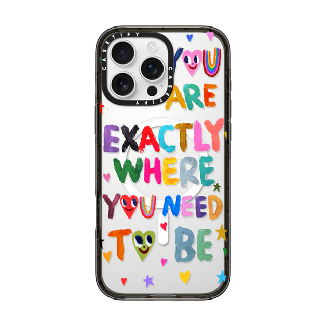 I Scream Colour x CASETiFY iPhone 16 Pro Max ケース ブラック インパクトケース MagSafe対応 You are exactly where you need to be