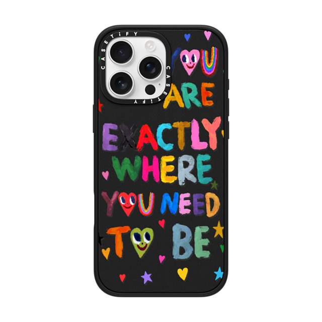 I Scream Colour x CASETiFY iPhone 16 Pro Max ケース マットブラック インパクトケース You are exactly where you need to be