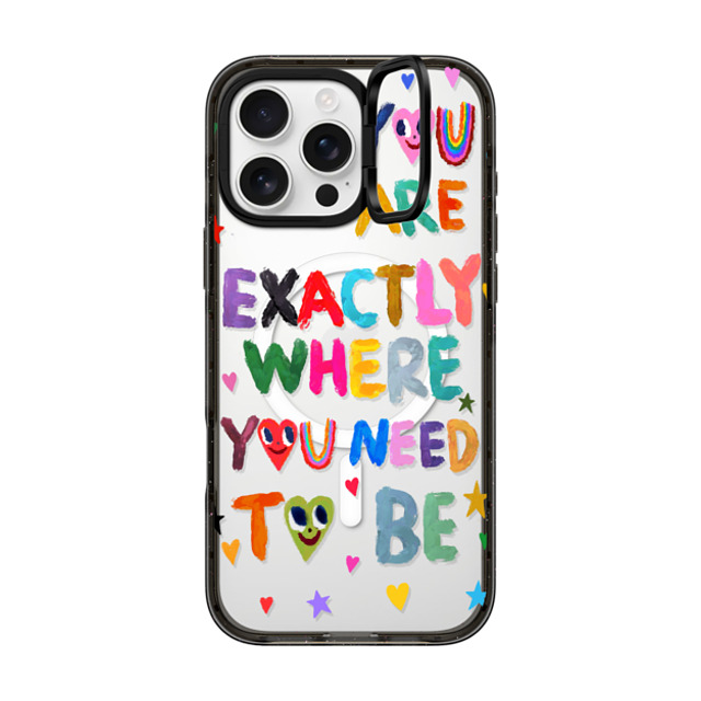 I Scream Colour x CASETiFY iPhone 16 Pro Max ケース ブラック インパクトリングスタンドケース MagSafe対応 You are exactly where you need to be