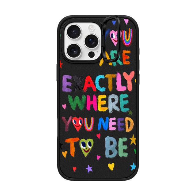 I Scream Colour x CASETiFY iPhone 16 Pro Max ケース マットブラック インパクトリングスタンドケース MagSafe対応 You are exactly where you need to be