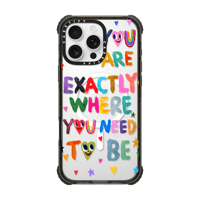 I Scream Colour x CASETiFY iPhone 16 Pro Max Case Star,Heart ブラック ウルトラ インパクトケース MagSafe 対応 You are exactly where you need to be Mother's Day I Scream Colour x CASETiFY iPhone 16 Pro Max Case Star,Heart ブラック ウルトラ インパクトケース MagSafe 対応 You are exactly where you need to be Mother's Day