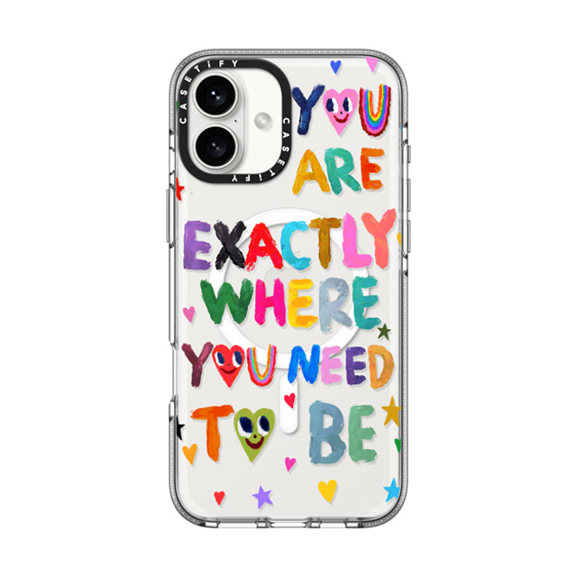 I Scream Colour x CASETiFY iPhone 16 Plus Case Clear Clear Case MagSafe Compatible You are exactly where you need to be I Scream Colour x CASETiFY iPhone 16 Plus Case Clear Clear Case MagSafe Compatible You are exactly where you need to be
