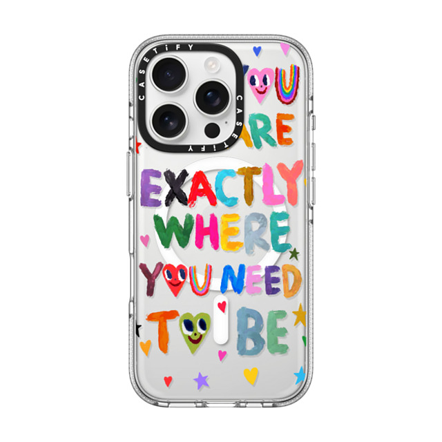 I Scream Colour x CASETiFY iPhone 16 Pro ケース クリア クリア ケース MagSafe対応 You are exactly where you need to be