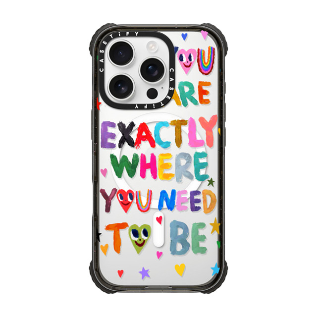 I Scream Colour x CASETiFY iPhone 16 Pro Case Star,Heart Black ウルトラ インパクトケース MagSafe 対応 You are exactly where you need to be Mother's Day I Scream Colour x CASETiFY iPhone 16 Pro Case Star,Heart Black ウルトラ インパクトケース MagSafe 対応 You are exactly where you need to be Mother's Day