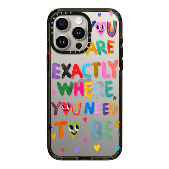 I Scream Colour x CASETiFY iPhone 15 Pro Max ケース ブラック インパクトケース You are exactly where you need to be