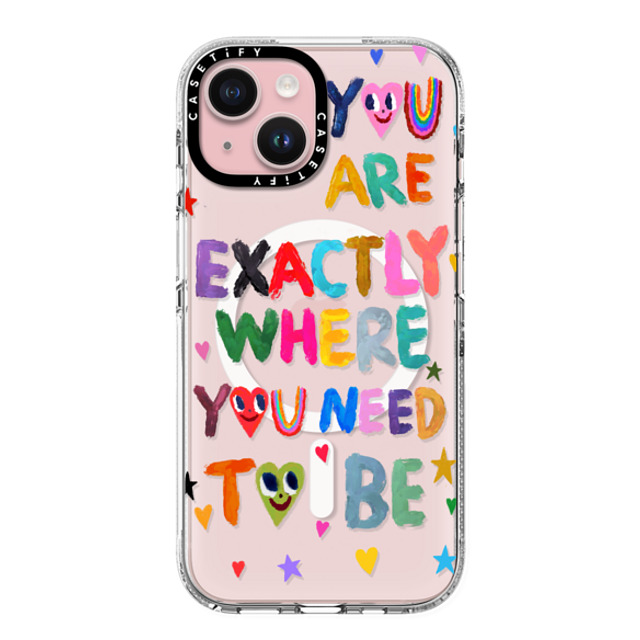 I Scream Colour x CASETiFY iPhone 15 ケース クリア クリア ケース MagSafe対応 You are exactly where you need to be