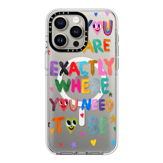 I Scream Colour x CASETiFY iPhone 15 Pro Max ケース クリア クリア ケース MagSafe対応 You are exactly where you need to be