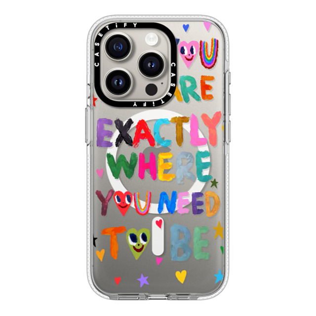 I Scream Colour x CASETiFY iPhone 15 Pro ケース クリア クリア ケース MagSafe対応 You are exactly where you need to be