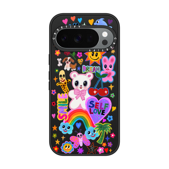 I Scream Colour x CASETiFY Pixel 10 Pro ケース Sticker,Summer マットブラック Impact Magnetic Case ステッカー