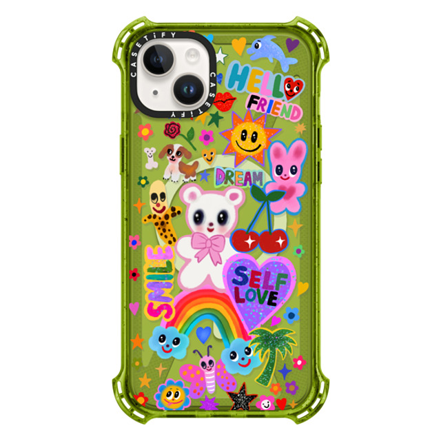 I Scream Colour x CASETiFY iPhone 14 Plus Case Sticker,Summer Kiwi バウンスケース ステッカー Mother's Day I Scream Colour x CASETiFY iPhone 14 Plus Case Sticker,Summer Kiwi バウンスケース ステッカー Mother's Day