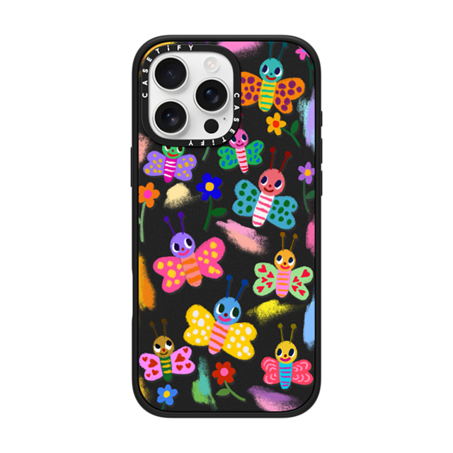 I Scream Colour x CASETiFY iPhone 16 Pro Max Case Floral,Butterfly マットブラック インパクトケース MagSafe対応 Butterflies Mother's Day I Scream Colour x CASETiFY iPhone 16 Pro Max Case Floral,Butterfly マットブラック インパクトケース MagSafe対応 Butterflies Mother's Day
