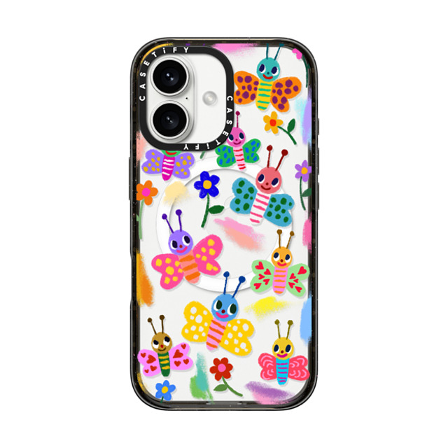 I Scream Colour x CASETiFY iPhone 16 Case Floral,Butterfly Black インパクトケース MagSafe対応 Butterflies Mother's Day I Scream Colour x CASETiFY iPhone 16 Case Floral,Butterfly Black インパクトケース MagSafe対応 Butterflies Mother's Day