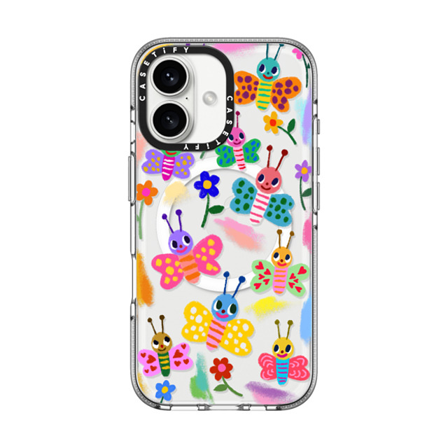 I Scream Colour x CASETiFY iPhone 16 Case Floral,Butterfly クリア クリア ケース MagSafe対応 Butterflies Mother's Day I Scream Colour x CASETiFY iPhone 16 Case Floral,Butterfly クリア クリア ケース MagSafe対応 Butterflies Mother's Day