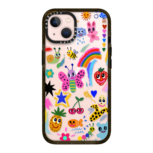 I Scream Colour x CASETiFY iPhone 13 ケース ブラック インパクトケース Good vibes