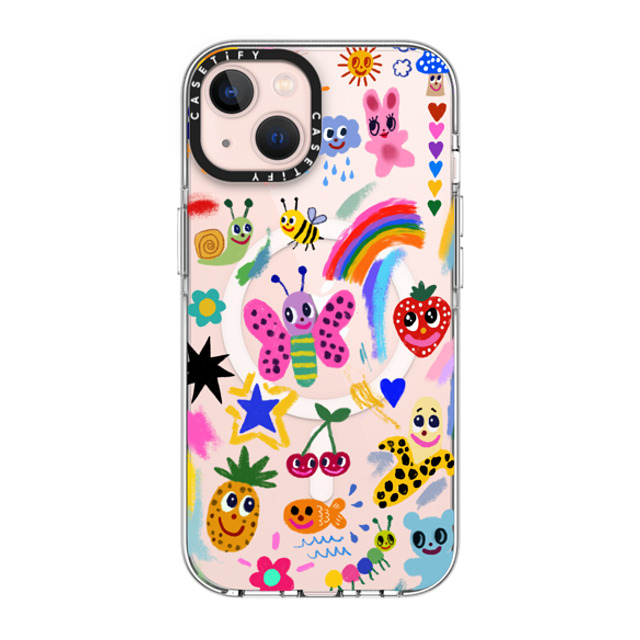 I Scream Colour x CASETiFY iPhone 13 ケース クリア クリア ケース MagSafe対応 Good vibes