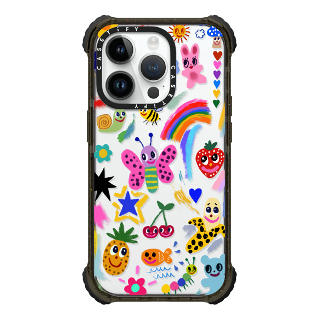 I Scream Colour x CASETiFY iPhone 14 Pro Case Black ウルトラインパクトケース Good vibes I Scream Colour x CASETiFY iPhone 14 Pro Case Black ウルトラインパクトケース Good vibes